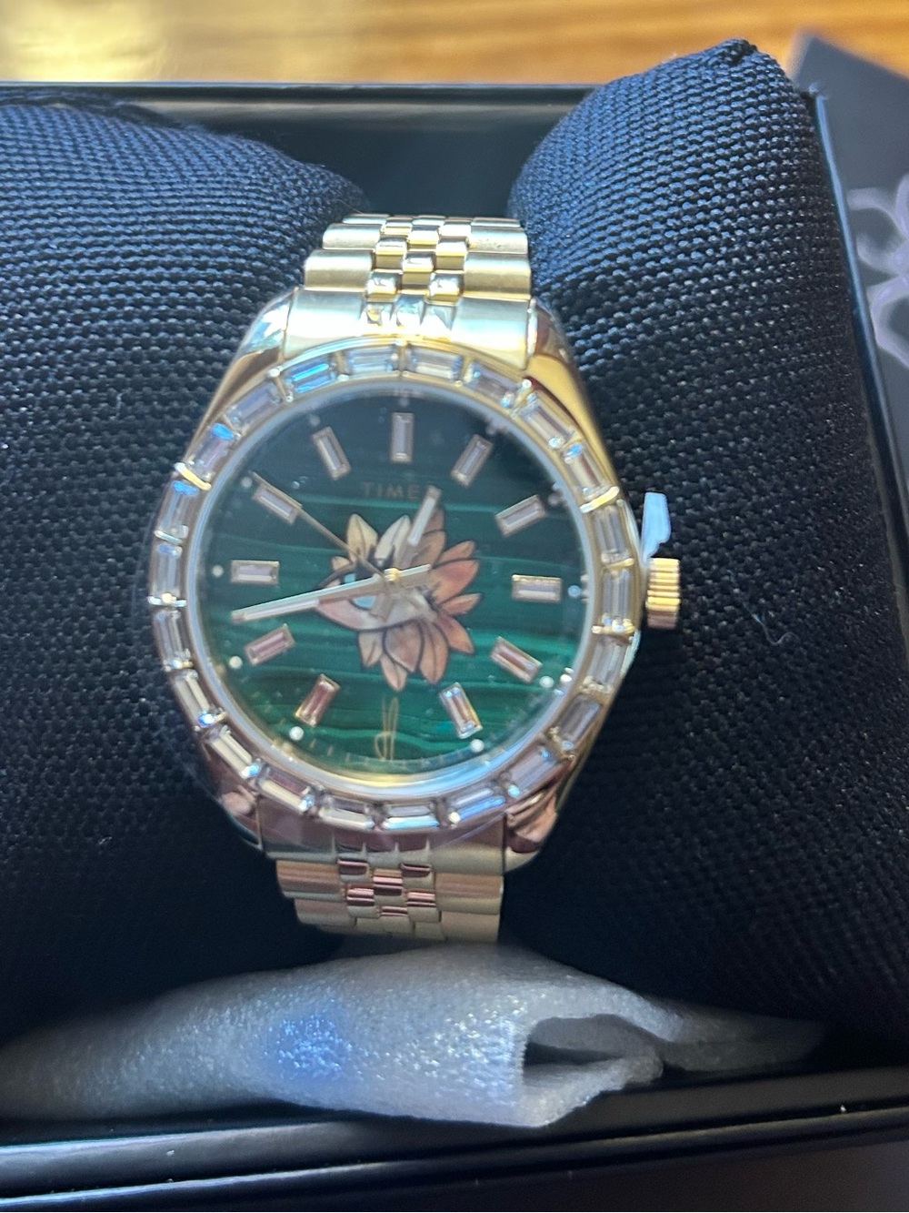 Brand New NWT Timex X Jacquie Aiche Legacy Malachite Tribal Eye Flower Watch